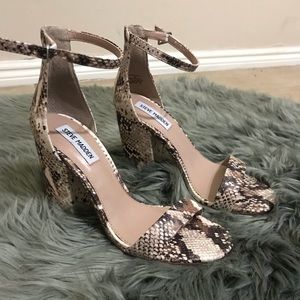 Steve Madden snakeskin heels
